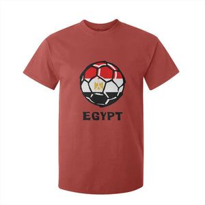 Egyptian Flag Soccer Ball Graphic T Shirt For Kid Egypt Pride Sports Football Fans Match Day