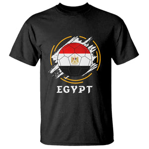 Egyptian Flag Soccer Ball Splatter Graphic T Shirt Egypt Pride Sports Football Fans Match Day