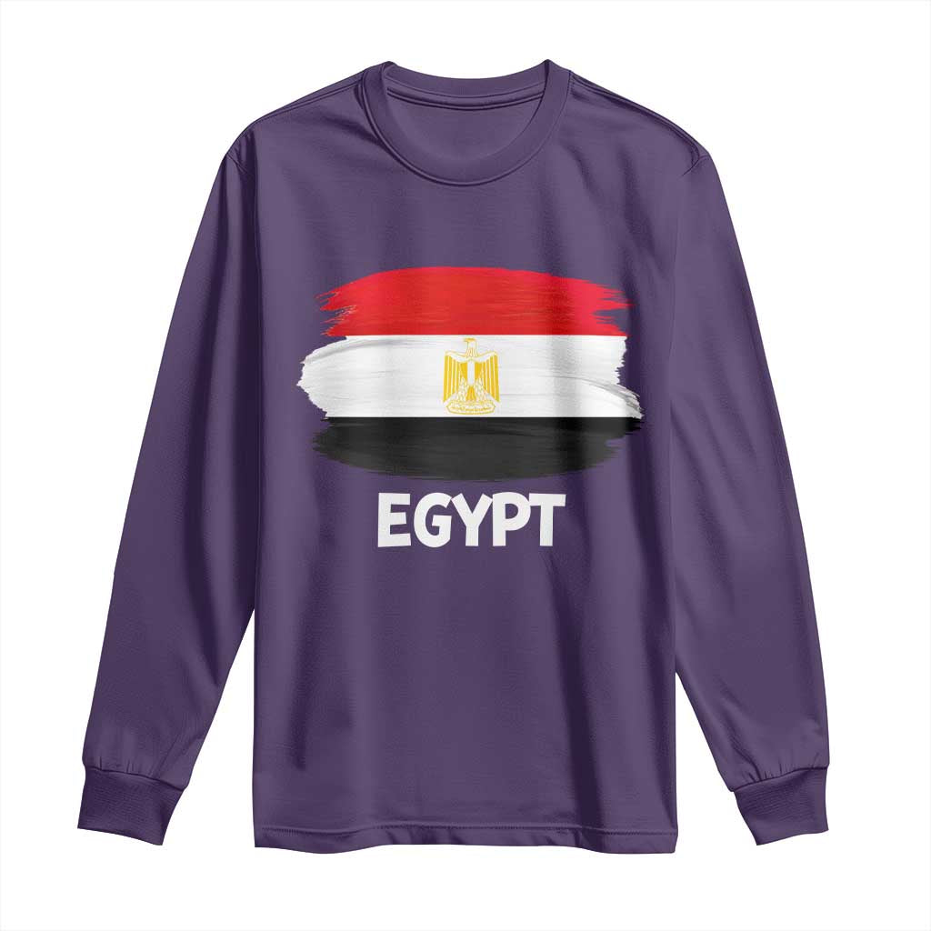 Egypt Flag Misr Pride Long Sleeve Shirt Egyptian Eagle of Saladin Heritage
