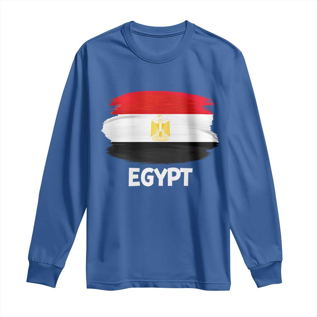 Egypt Flag Misr Pride Long Sleeve Shirt Egyptian Eagle of Saladin Heritage