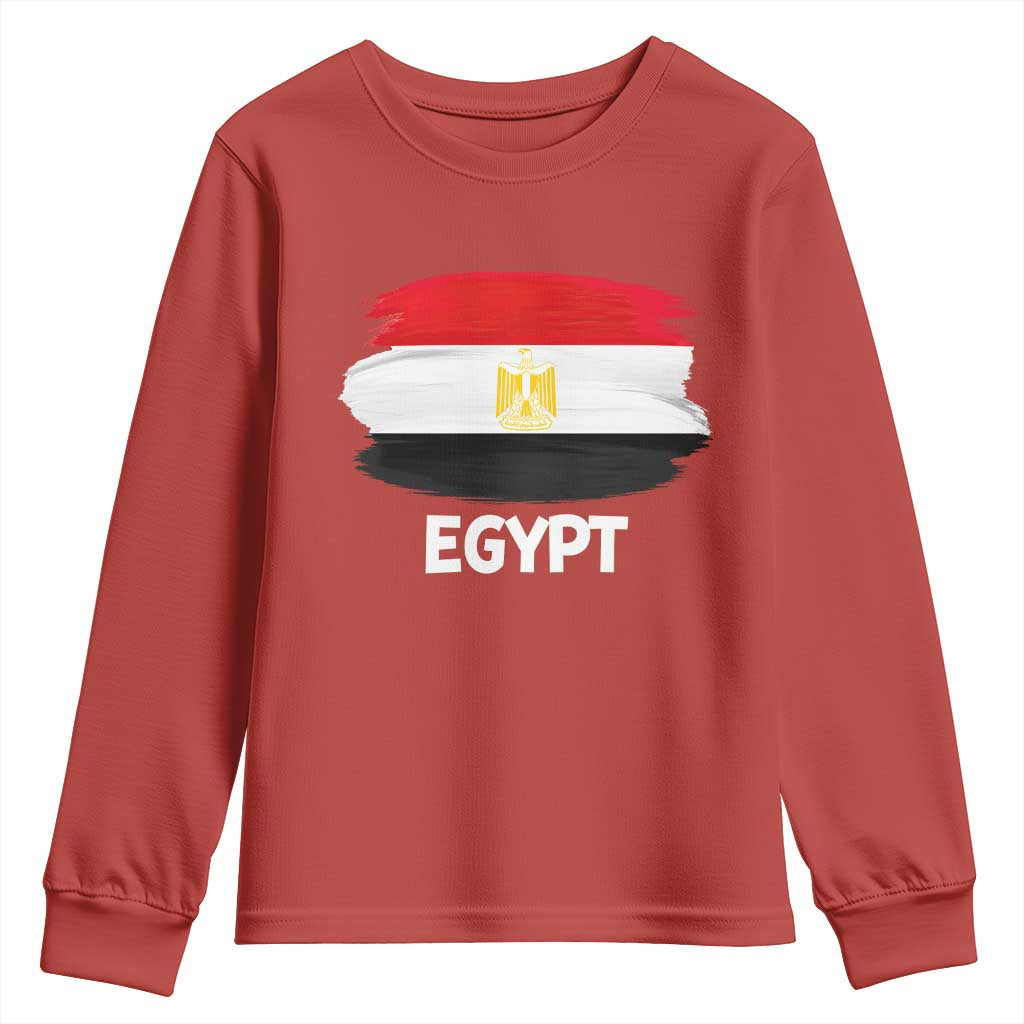 Egypt Flag Misr Pride Youth Sweatshirt Egyptian Eagle of Saladin Heritage