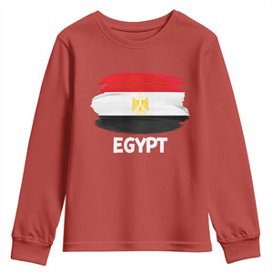 Egypt Flag Misr Pride Youth Sweatshirt Egyptian Eagle of Saladin Heritage