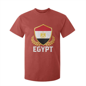 Egypt Coat of Arms Gold Shield Crest T Shirt For Kid Patriotic Egyptian Flag Heritage Pride