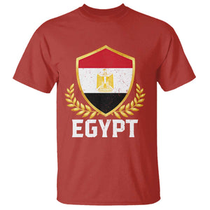 Egypt Coat of Arms Gold Shield Crest T Shirt Patriotic Egyptian Flag Heritage Pride