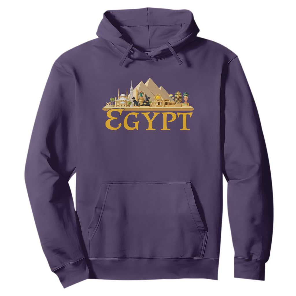 Ancient Egypt Pyramids Sphinx Graphic Hoodie Vintage Egypt Anubis History Buff Travel Souvenir