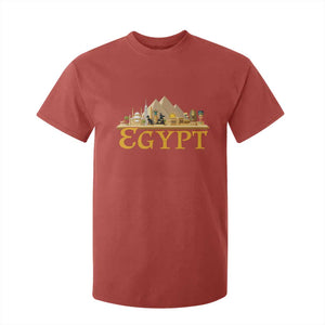Ancient Egypt Pyramids Sphinx Graphic T Shirt For Kid Vintage Egypt Anubis History Buff Travel Souvenir