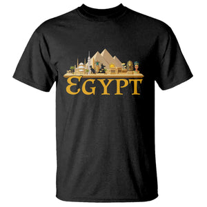 Ancient Egypt Pyramids Sphinx Graphic T Shirt Vintage Egypt Anubis History Buff Travel Souvenir