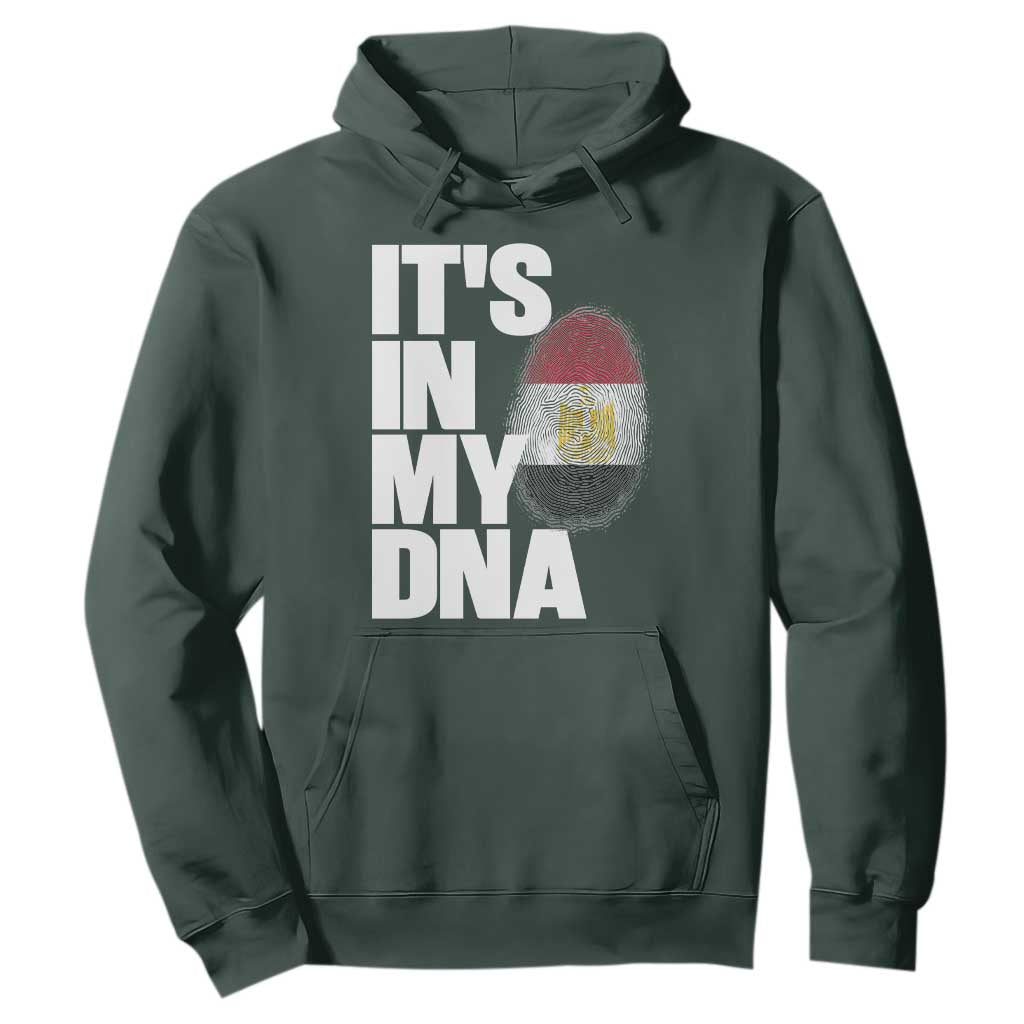 Egypt It's In My DNA Flag Fingerprint Graphic Hoodie Egyptian Heritage Pride Roots
