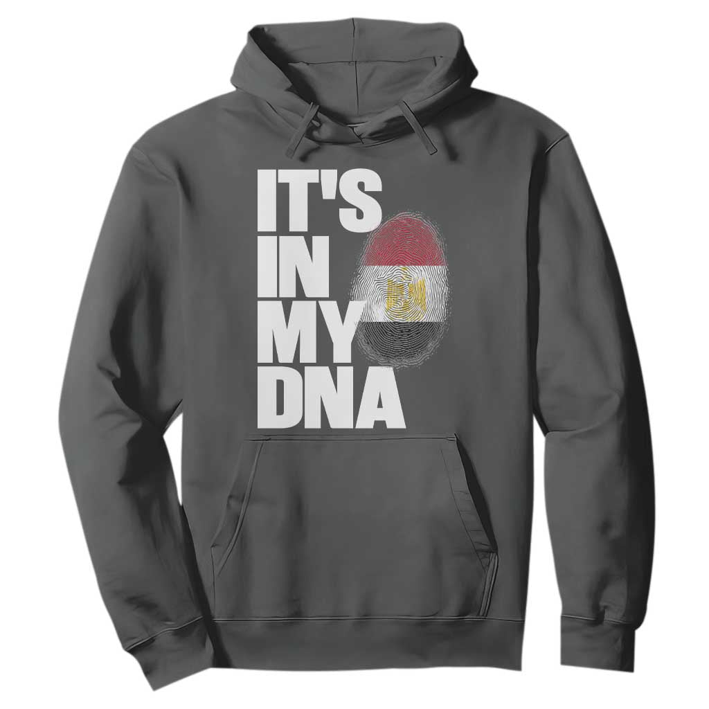 Egypt It's In My DNA Flag Fingerprint Graphic Hoodie Egyptian Heritage Pride Roots