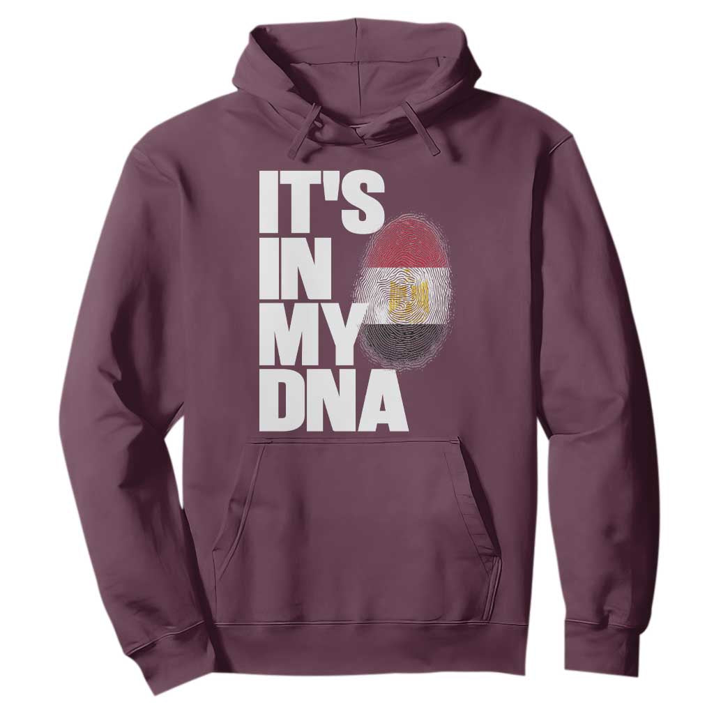 Egypt It's In My DNA Flag Fingerprint Graphic Hoodie Egyptian Heritage Pride Roots