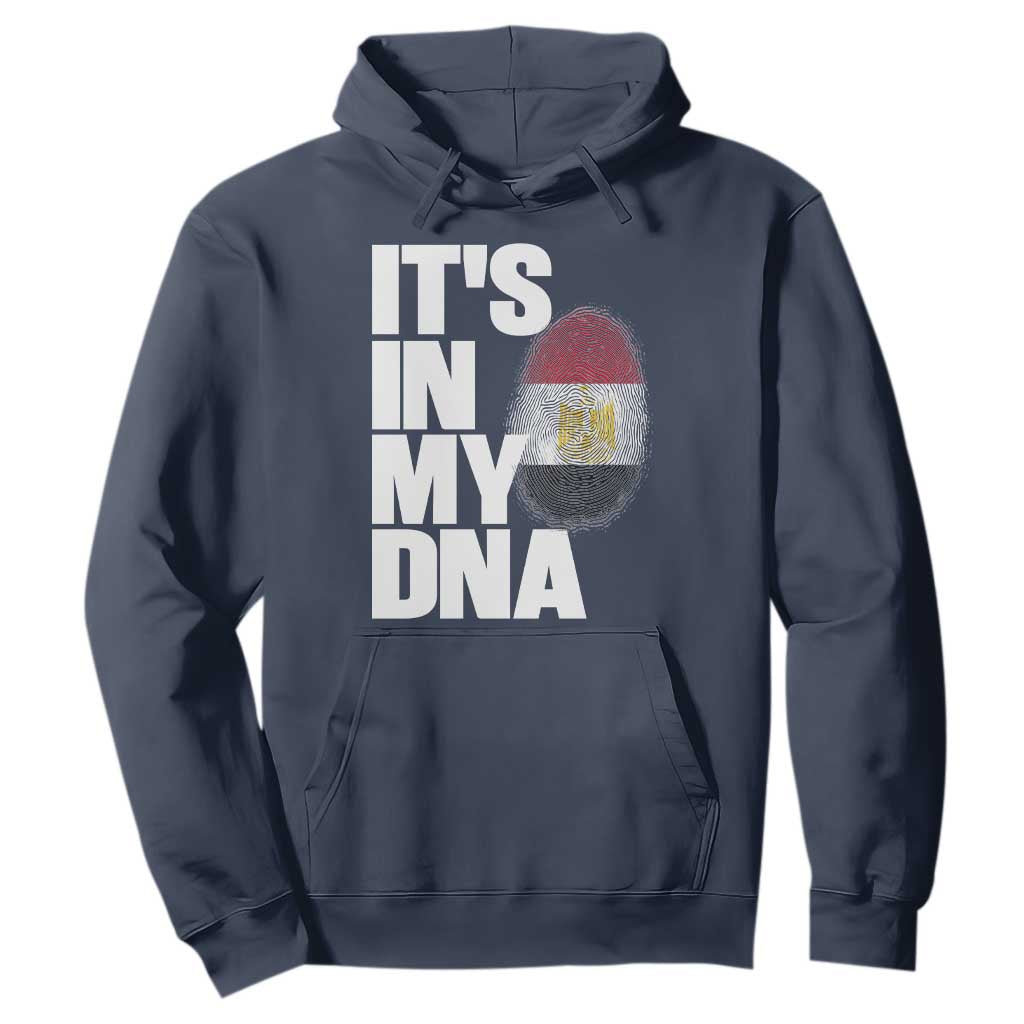 Egypt It's In My DNA Flag Fingerprint Graphic Hoodie Egyptian Heritage Pride Roots