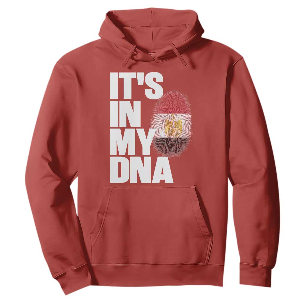 Egypt It's In My DNA Flag Fingerprint Graphic Hoodie Egyptian Heritage Pride Roots