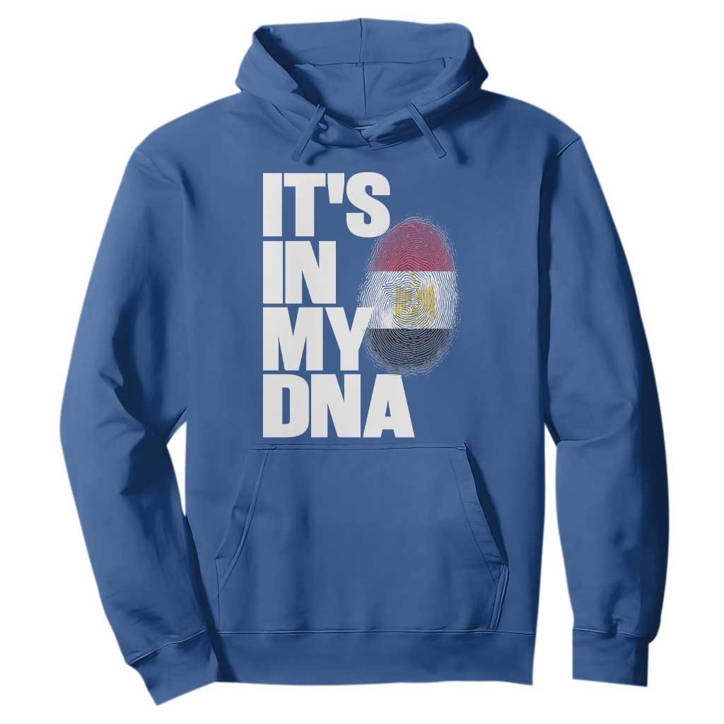 Egypt It's In My DNA Flag Fingerprint Graphic Hoodie Egyptian Heritage Pride Roots