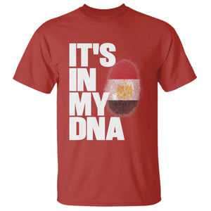 Egypt It's In My DNA Flag Fingerprint Graphic T Shirt Egyptian Heritage Pride Roots