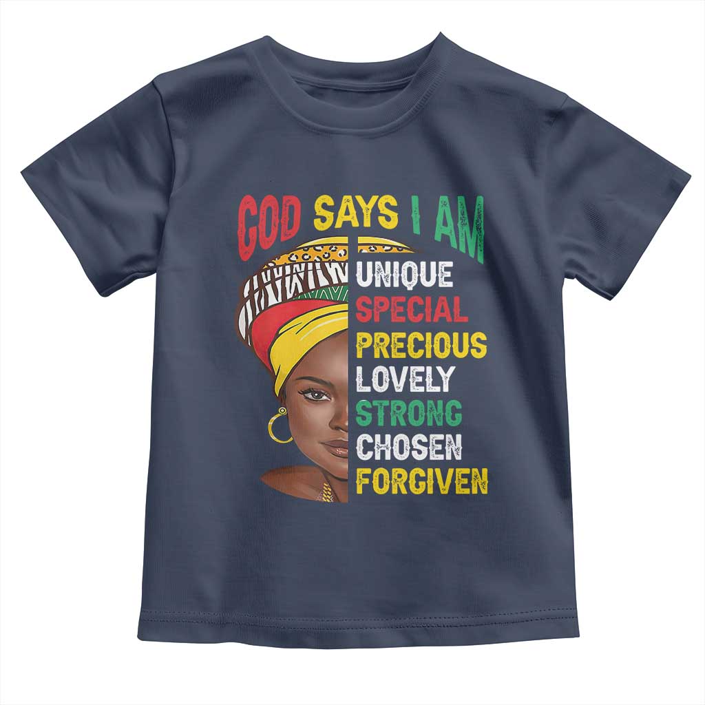 Proud Black Woman Baby Shirt God Says I Am Melanin Girl Pride