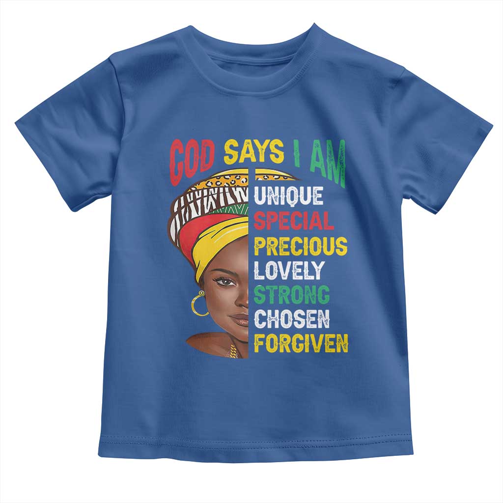 Proud Black Woman Baby Shirt God Says I Am Melanin Girl Pride