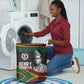 Henry Johnson Black History Month Laundry Basket Pan African Colors Tribal Geometric Pattern
