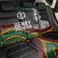 Henry Johnson Black History Month Back Car Seat Cover Pan African Colors Tribal Geometric Pattern