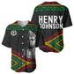 Henry Johnson Black History Month Baseball Jersey Pan African Colors Tribal Geometric Pattern