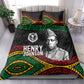 Henry Johnson Black History Month Bedding Set Pan African Colors Tribal Geometric Pattern