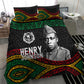 Henry Johnson Black History Month Bedding Set Pan African Colors Tribal Geometric Pattern