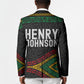 Henry Johnson Black History Month Blazer Pan African Colors Tribal Geometric Pattern