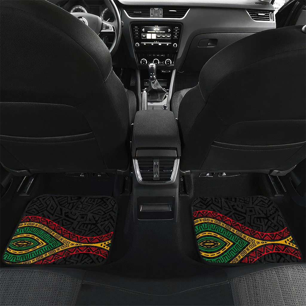 Henry Johnson Black History Month Car Mats Pan African Colors Tribal Geometric Pattern