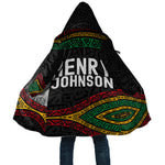Henry Johnson Black History Month Cloak Pan African Colors Tribal Geometric Pattern
