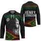 Henry Johnson Black History Month Hockey Jersey Pan African Colors Tribal Geometric Pattern