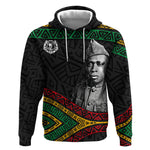 Henry Johnson Black History Month Hoodie Pan African Colors Tribal Geometric Pattern