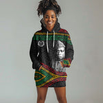 Henry Johnson Black History Month Hoodie Dress Pan African Colors Tribal Geometric Pattern