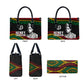 Henry Johnson Black History Month Leather Bag Pan African Colors Tribal Geometric Pattern