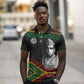 Henry Johnson Black History Month Polo Shirt Pan African Colors Tribal Geometric Pattern