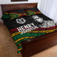 Henry Johnson Black History Month Quilt Bed Set Pan African Colors Tribal Geometric Pattern