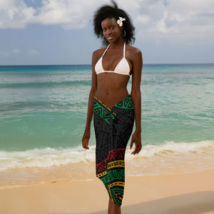 Henry Johnson Black History Month Sarong Pan African Colors Tribal Geometric Pattern