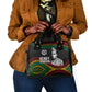 Henry Johnson Black History Month Shoulder Handbag Pan African Colors Tribal Geometric Pattern