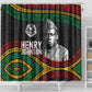 Henry Johnson Black History Month Shower Curtain Pan African Colors Tribal Geometric Pattern