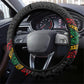 Henry Johnson Black History Month Steering Wheel Cover Pan African Colors Tribal Geometric Pattern