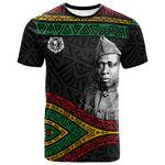 Henry Johnson Black History Month T shirt Pan African Colors Tribal Geometric Pattern