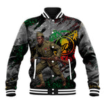 Henry Johnson Black History Month Baseball Jacket Harlem Hellfighters Pan African Grunge Art