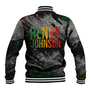 Henry Johnson Black History Month Baseball Jacket Harlem Hellfighters Pan African Grunge Art
