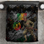 Henry Johnson Black History Month Bedding Set Harlem Hellfighters Pan African Grunge Art