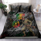 Henry Johnson Black History Month Bedding Set Harlem Hellfighters Pan African Grunge Art