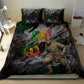 Henry Johnson Black History Month Bedding Set Harlem Hellfighters Pan African Grunge Art