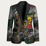Henry Johnson Black History Month Blazer Harlem Hellfighters Pan African Grunge Art