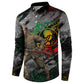 Henry Johnson Black History Month Button Sweatshirt Harlem Hellfighters Pan African Grunge Art