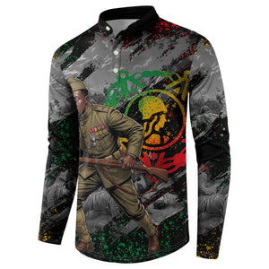 Henry Johnson Black History Month Button Sweatshirt Harlem Hellfighters Pan African Grunge Art
