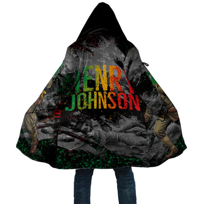 Henry Johnson Black History Month Cloak Harlem Hellfighters Pan African Grunge Art