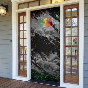 Henry Johnson Black History Month Door Cover Harlem Hellfighters Pan African Grunge Art