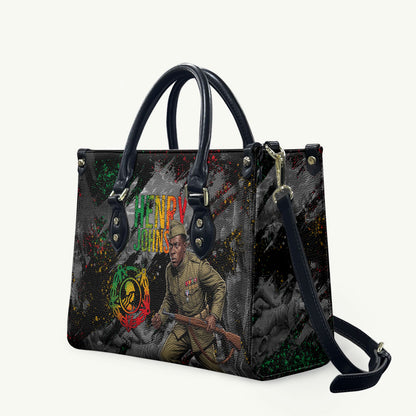 Henry Johnson Black History Month Leather Bag Harlem Hellfighters Pan African Grunge Art